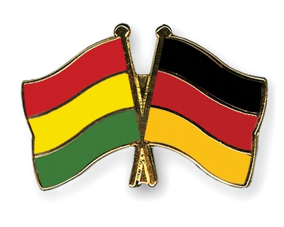 Fahnen Pins Bolivien Deutschland