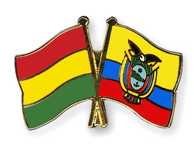 Fahnen Pins Bolivien Ecuador