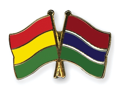 Fahnen Pins Bolivien Gambia