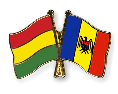 Fahnen Pins Bolivien Moldau