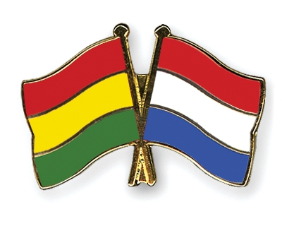 Fahnen Pins Bolivien Niederlande