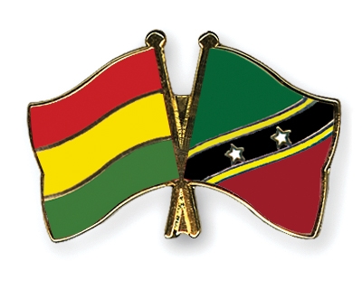 Fahnen Pins Bolivien St-Kitts-und-Nevis