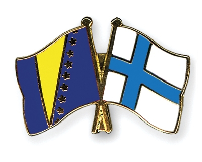 Fahnen Pins Bosnien-und-Herzegowina Finnland
