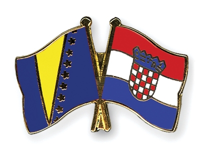Fahnen Pins Bosnien-und-Herzegowina Kroatien