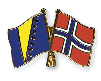 Fahnen Pins Bosnien-und-Herzegowina Norwegen