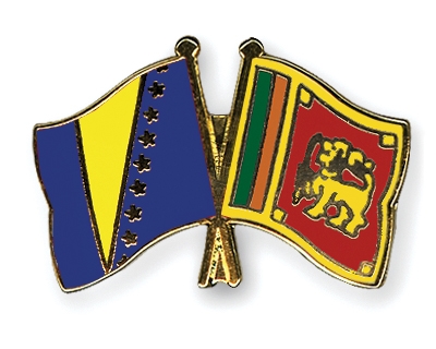 Fahnen Pins Bosnien-und-Herzegowina Sri-Lanka