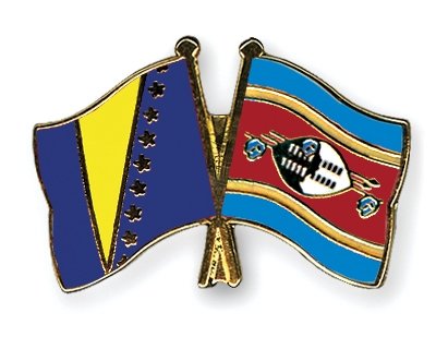 Fahnen Pins Bosnien-und-Herzegowina Swasiland