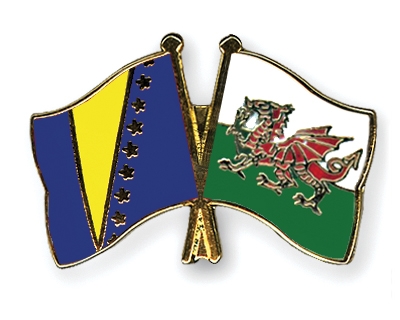 Fahnen Pins Bosnien-und-Herzegowina Wales