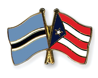 Fahnen Pins Botsuana Puerto-Rico