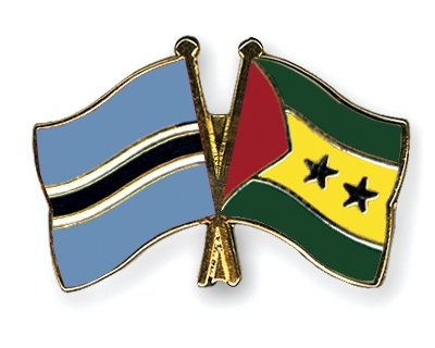 Fahnen Pins Botsuana Sao-Tome-und-Principe