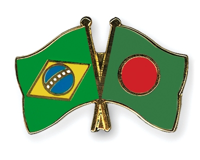 Fahnen Pins Brasilien Bangladesch