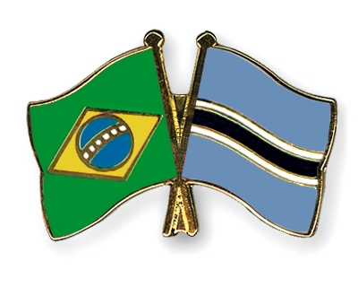 Fahnen Pins Brasilien Botsuana