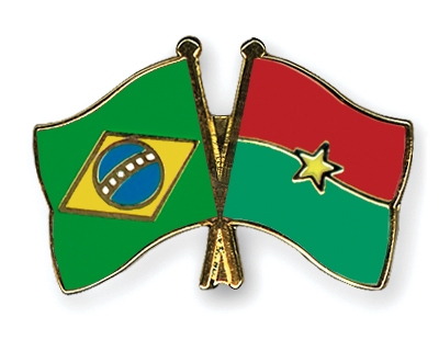 Fahnen Pins Brasilien Burkina-Faso