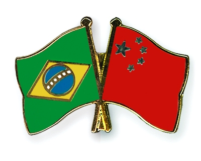 Fahnen Pins Brasilien China