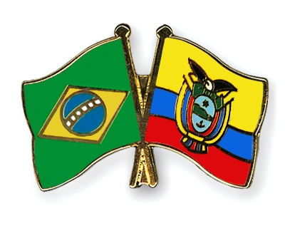 Fahnen Pins Brasilien Ecuador