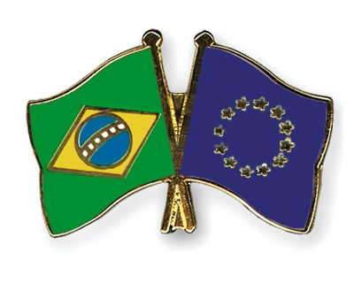 Fahnen Pins Brasilien Europa