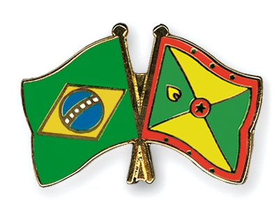 Fahnen Pins Brasilien Grenada