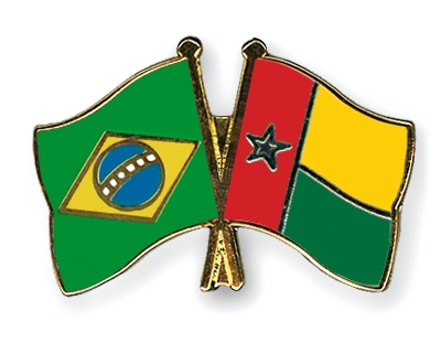 Fahnen Pins Brasilien Guinea-Bissau