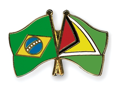 Fahnen Pins Brasilien Guyana