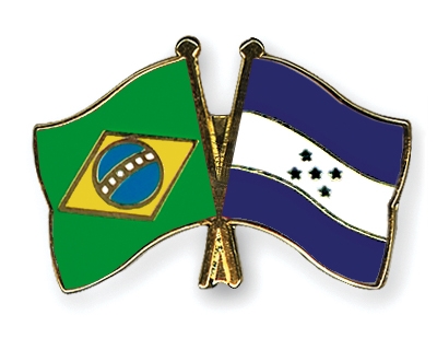 Fahnen Pins Brasilien Honduras