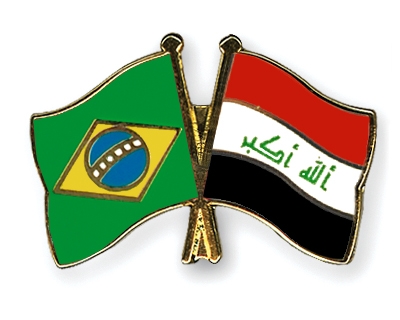 Fahnen Pins Brasilien Irak
