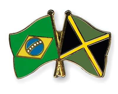 Fahnen Pins Brasilien Jamaika