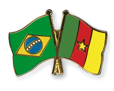 Fahnen Pins Brasilien Kamerun