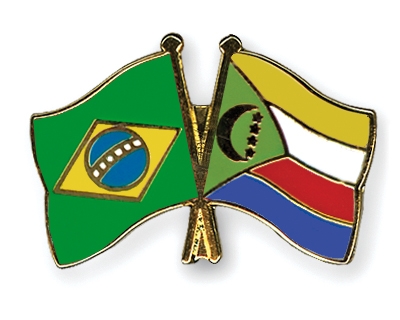 Fahnen Pins Brasilien Komoren