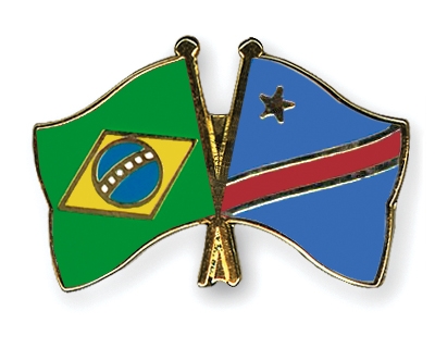Fahnen Pins Brasilien Kongo-Demokratische-Republik
