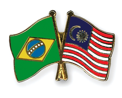 Fahnen Pins Brasilien Malaysia