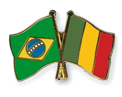 Fahnen Pins Brasilien Mali