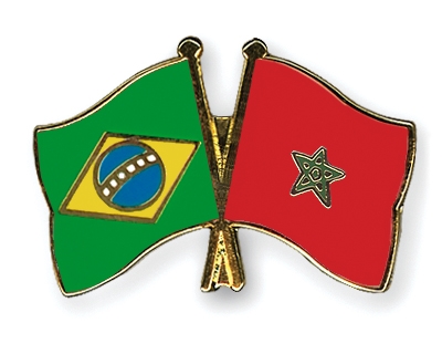 Fahnen Pins Brasilien Marokko