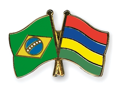 Fahnen Pins Brasilien Mauritius