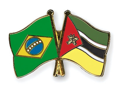 Fahnen Pins Brasilien Mosambik