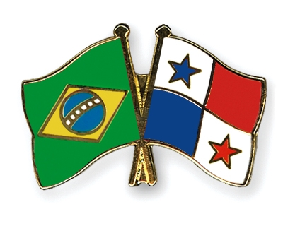 Fahnen Pins Brasilien Panama