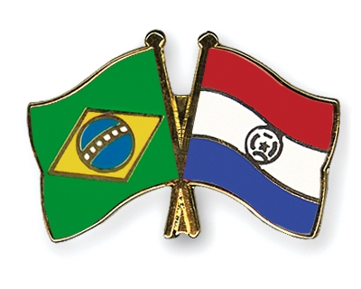 Fahnen Pins Brasilien Paraguay