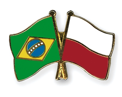 Fahnen Pins Brasilien Polen