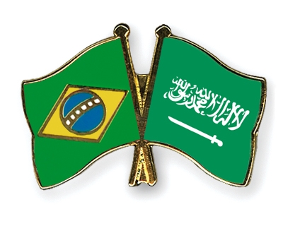 Fahnen Pins Brasilien Saudi-Arabien
