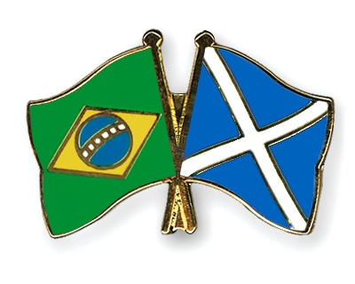 Fahnen Pins Brasilien Schottland