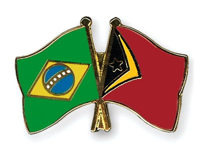 Fahnen Pins Brasilien Timor-Leste