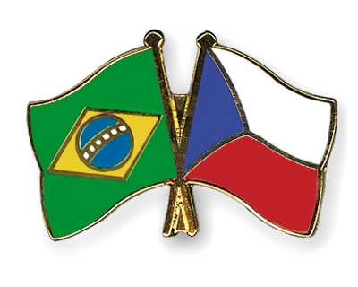 Fahnen Pins Brasilien Tschechische-Republik