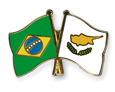 Fahnen Pins Brasilien Zypern