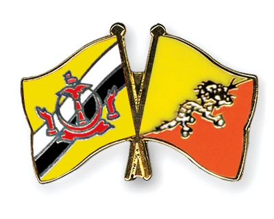 Fahnen Pins Brunei-Darussalam Bhutan