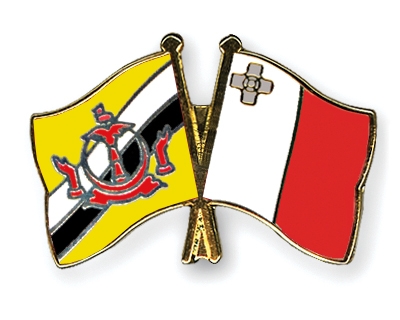 Fahnen Pins Brunei-Darussalam Malta