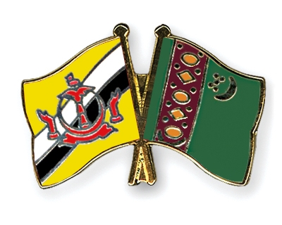 Fahnen Pins Brunei-Darussalam Turkmenistan