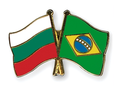 Fahnen Pins Bulgarien Brasilien
