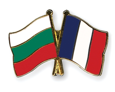 Fahnen Pins Bulgarien Frankreich