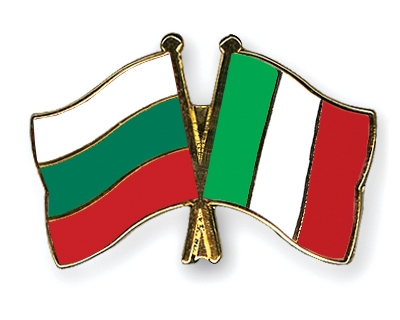 Fahnen Pins Bulgarien Italien