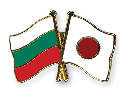 Fahnen Pins Bulgarien Japan