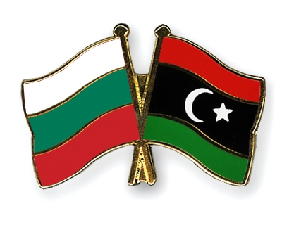 Fahnen Pins Bulgarien Libyen